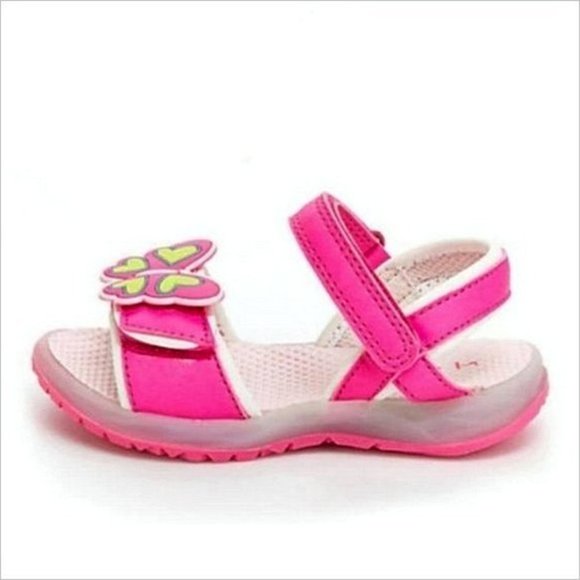 NWT CARTER'S Light Up Butterfly Sandals - Picture 3 of 5
